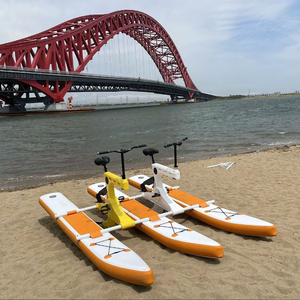 Bateau à pédales <span class=keywords><strong>gonflable</strong></span> stable à double paroi pour <span class=keywords><strong>2</strong></span> personnes, Aqua Cycle pour le divertissement familial et entre amis - Product Image 4