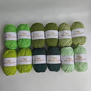 Fil à tricoter doux en <span class=keywords><strong>m</strong></span>élange de coton laitier 60% coton 40% acrylique 4 brins pour pulls, écharpes <span class=keywords><strong>et</strong></span> projets DIY – Lot de 12 écheveaux de 40g chacun - Product Image 5