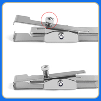 Clip de guidage de fermeture éclair pour machine à coudre industrielle, aide à la couture pour fermeture éclair, guide de couture, guide de ourlet pour machine à une aiguille