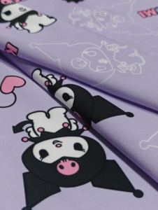 Tejido impreso ligero 120gsm transpirable resistente a las arrugas tela de seda Latina Vietnam Pijama uso para ropa-ropa de dormir - Product Image 3