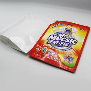 תווית לבנה לוגו מותאם אישית מודפס שקית spout תיק doypack קוסמטי אריזה עם פינה - Product Image 4