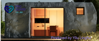 Cabane Apple préfabriquée rentable et bon marché Pod de vie entièrement assemblé Pod portable Granny Flat Tiny House avec salle de bain