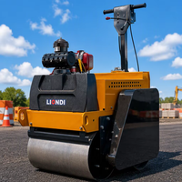 Compacteur routier vibrant à double tambour autoporté avec moteur diesel en promotion