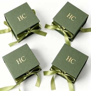 Caja para Pendientes con Precio de Fábrica, Logotipo Personalizado con Estampado en Relieve, Papel Especial, Estuche Magnético para Joyería, Venta al por Mayor para Diseñadores de Joyas - Product Image 6