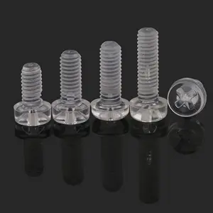 M4*10 round head Phillips plastic screw acrylic transparent PC environmental protection