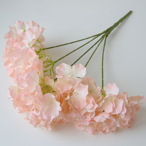 <span class=keywords><strong>Bouquet</strong></span> d'hortensias artificielles, vente en gros, 5/lot, têtes de fleurs, pot d'<span class=keywords><strong>hortensia</strong></span>, violet, en soie, pour décoration de mariage - Product Image 4