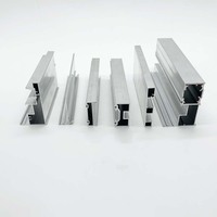Porte pliante coulissante mince en aluminium extrudé Verre Alu Bifold Frame Alliage Custom Modular Frameless Style Partition