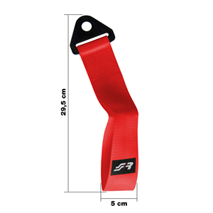 Sangle de remorquage rouge - Crochet de remorquage pour voiture, en tissu, rouge Simoni Racing - Product Image 5