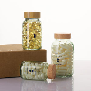 Fabricant de flacons en verre pour pilules, flacon de luxe pour <span class=keywords><strong>complément</strong></span> de croissance des <span class=keywords><strong>cheveux</strong></span>, pots en verre pour vitamines pour hommes et femmes, beauté et compléments - Product Image 5