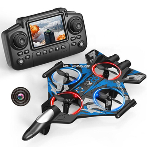 Drone radiocommandé AiJH à 4 canaux avec caméra, décollage en un clic, utilisation intérieure-extérieure, batteries incluses, <span class=keywords><strong>avion</strong></span> RC - Product Image 1