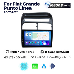 NaviFly Autoradio Android 13 QLED 1280*720 avec écran tactile pour <span class=keywords><strong>Fiat</strong></span> Grande Punto Linea 2007-2012, prend en charge le DVR - Product Image 3