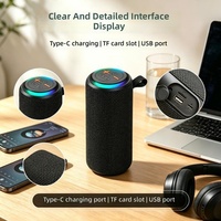 Speaker Portabel Mini BS882 untuk 5.3 Speaker dengan Lampu LED RGB, Nirkabel, Genggam, untuk Luar Ruangan dan Berkemah, Baterai 1000-2000mAh, TWS Pairing