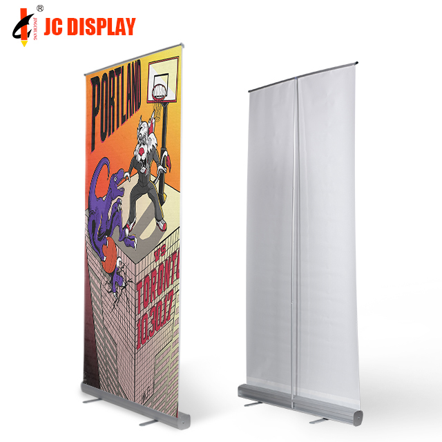 Aluminum Portable Pull up Stand Advertising Indoor Luxury Roll up Banner Stand 85X200