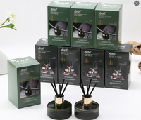 Ensemble diffuseur de parfum en verre de luxe - Diffuseur d'huiles essentielles longue durée - Parfum frais - Coffret cadeau
