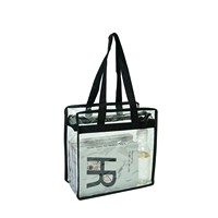 Sac à main en PVC transparent, taille et logo personnalisables, respectueux de l'environnement, grande capacité, résistant à l'eau, sac de voyage pour la plage et la natation