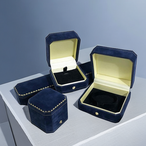 High Quality Custom Luxury Velvet Jewelry Gift Box Packaging Pattern Jewelry Velvet Storage Box