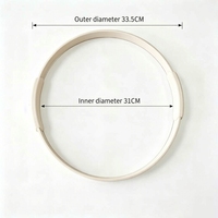Nouvelle bague de Pilates en silicone monobloc améliorée, durable et portable, avec noyau en fibre haute élasticité et poignées antidérapantes, pour le plancher pelvien et les jambes