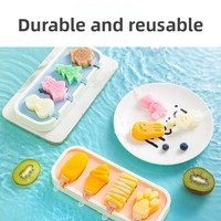 Moule à crème glacée en silicone de qualité alimentaire Machine à popsicle domestique Outil de broyeur de bâton de fromage à crème glacée fait maison