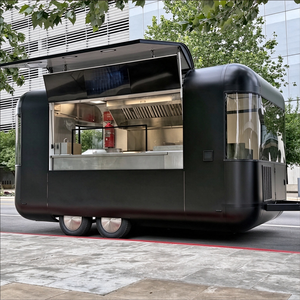 <span class=keywords><strong>Remolque</strong></span> <span class=keywords><strong>de</strong></span> Comida Tipo Cápsula con Eje Doble, Enganche, Campana <span class=keywords><strong>de</strong></span> Ventilación, Interior <span class=keywords><strong>de</strong></span> Acero Inoxidable, Carrito <span class=keywords><strong>de</strong></span> Comida Móvil Personalizado OEM - Product Image 3