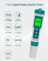 Testeur de qualité de l'eau Vista Multi Paramètres 7 en 1 avec TDS ORP EC pour les tests physiques de la qualité de l'eau