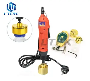 Manual electrical handheld twist off screw capper capping machine for plastic pet bottles screwing cover 10-50mm