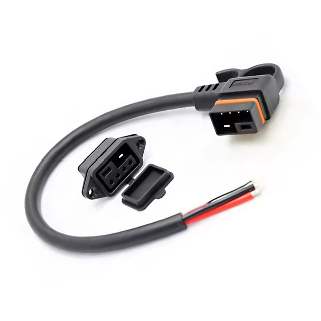 50A High Current New Energy Electric Vehicle Motorcycle 2+4 Charging Plug Connector PVC Power Cable