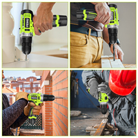 Perceuse-visseuse sans fil de haute qualité à batterie lithium puissante, kit d'outils de perçage, prix d'usine
