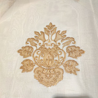 2024 nouveau tissu de rideau de broderie de macramé de conception