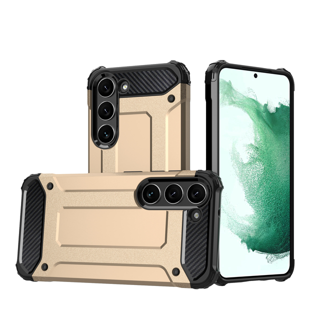 Shockproof Armor PC TPU Mobile Phone Bags Cases for Samsung S23 S23 Ultra Back Cover