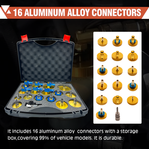 Electric Pulse Brake <strong>Fluid</strong> Change Machine 17PCS Adapter Equipment for Car Oil &amp; <strong>Fluid</strong> Filling Car Care Machines - Product Image 5