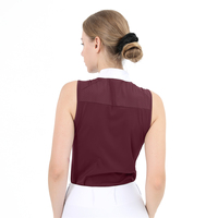 Couche de base équestre à fermeture éclair personnalisée en usine femmes respirant séchage rapide compétition de courses de chevaux chemises de spectacle vêtements de sport