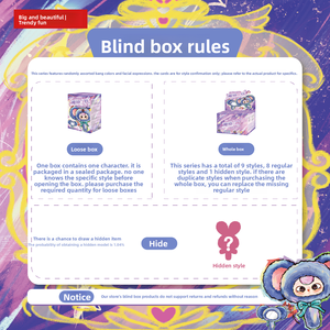 Scatola cieca di peluche con specchio magico congelato di seconda generazione, graziosa confezione regalo con decorazione a tre bambole - Product Image 2