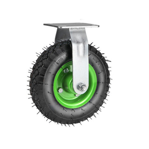 Heavy Duty Roda <span class=keywords><strong>Caster</strong></span> 250-4 e 350-4 Roda de Borracha Pneumática 8/10 POLEGADA Fixa Giratória Placa <span class=keywords><strong>Caster</strong></span> OEM Apoiado Workshops - Product Image 2