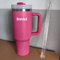 Gobelet Isotherme Personnalisable Grande Capacité 40oz en Acier Inoxydable 304, Tasse de Voiture avec Paille, Thermos Métallique de Voyage pour Café et Boissons Fraîches