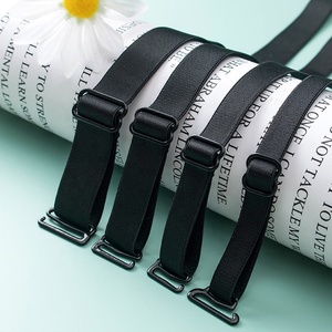 Venta al por mayor de alta calidad multicolor 1 Cm-2 cm de nylon ajustable mujeres sujetador doble hombro elástico Correa decorativa Accesorios - Product Image 1