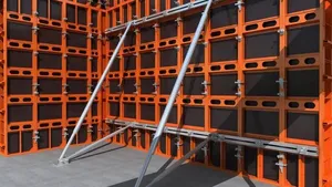 Efficiënt Bekistingssysteem Van Het Staalframe Voor Vierkante Kolom/Muurbouw