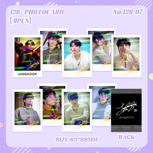 Tarjeta fotográfica de alta definición BT con SUGA, JIMIN, JIN, V, JHOPE y RM, tarjeta de álbum de productos de celebridades, tarjeta de felicitación. - Product Image 1