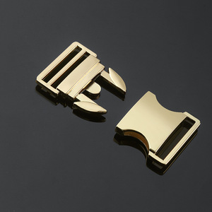 All Metal <b>Backpack</b> Buckle Zinc Alloy Adjustable Webbing Fastener For Bags And Clothing Accessories Light <b>Gold</b> Color DZQ031 30 - Product Image 1