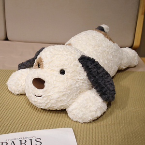 Kaliteli üretim yumuşak dolması büyük kulaklı benekli köpek oturmak peluş bebek çocuklar için hediyeler - Product Image 3