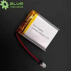 ब्लू Taiyang 783448 3.7V 1300Mah आर सी ली-बहुलक 4.81wh लाइपो बैटरी