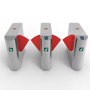 Tourniquet piétonnier de solutions intelligentes de carte de l'entrée RFID avec l'aileron de barrière de contrôle d'accès - Product Image 1
