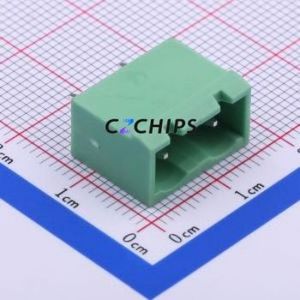 DB2EVC-7.62-2P-GN Plug-in Terminal Block Through hole,P=7.62mm Connector Board-to-Board / Socket - Closed 1x2P 7.62mm Green - Product Image 1