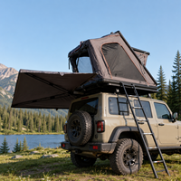 Tente de toit rigide pour SUV 4x4, camping, imperméable, avec fenêtres de ventilation