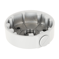 Boîtier de jonction noir en alliage d'aluminium TR-JB03-H-IN-B pour caméra dôme Uniview 126x126x36mm 0,24kg