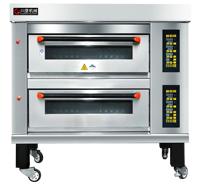 Oven Gaya Eropa Baru 380V 2-Lapis 4-Rak untuk Memanggang Roti Oven Dek Modular dengan Alas Batu