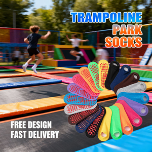 अनुकूलित विरोधी पर्ची गैर पर्ची ट्रैम्पोलिन पकड़ बच्चे टखने खेल खेल मोजे खेल मोजे खेल मोजे खेल मोजे - Product Image 2