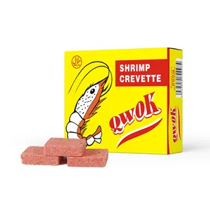 Cube de bouillon à saveur de crevettes HALAL 12g cube d'assaisonnement cube de bouillon OEM en gros