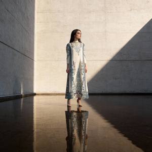 Abaya de Poliéster con Estampado Plisado para Mujeres Musulmanas, Personalizable, Venta al Por Mayor, Vestido Modesto Premium, Proveedor de Oriente Medio - Product Image 3