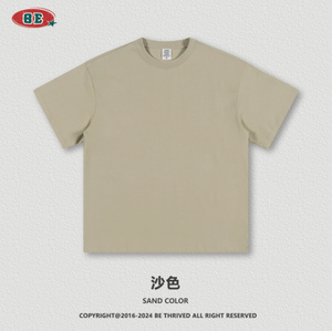 T-shirt en coton épais surdimensionné pour homme, vente en gros, impression personnalisée du logo sur le t-shirt - Product Image 5