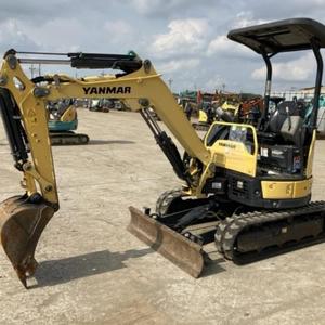 Mini-excavatrice sur chenilles d'occasion 2,5 tonnes, moteur diesel Yanmar, certifiée CE, boîte de vitesses, origine Japon, livraison gratuite - Product Image 2